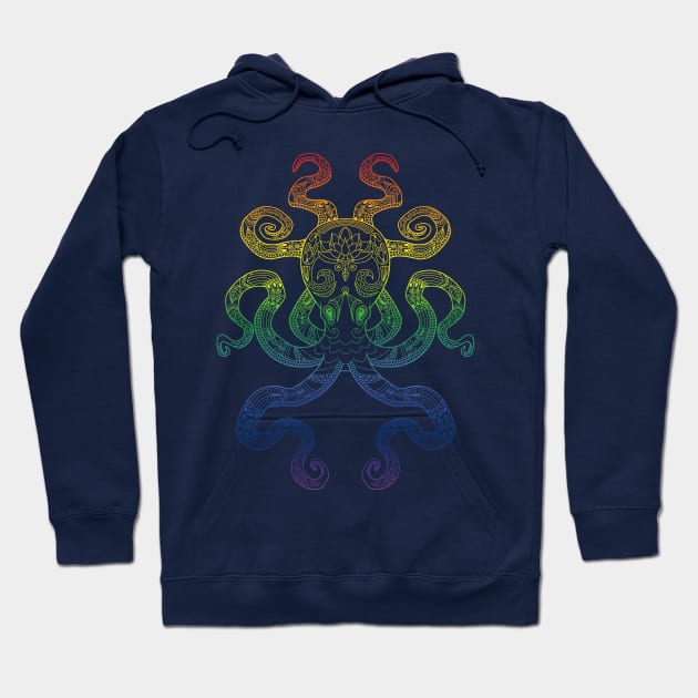 Rainbow Octopus Hoodie by theMeticulousWhim